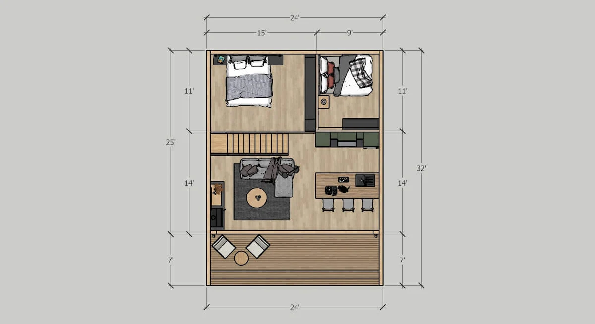Modern Wilderness Cabin - Image 14
